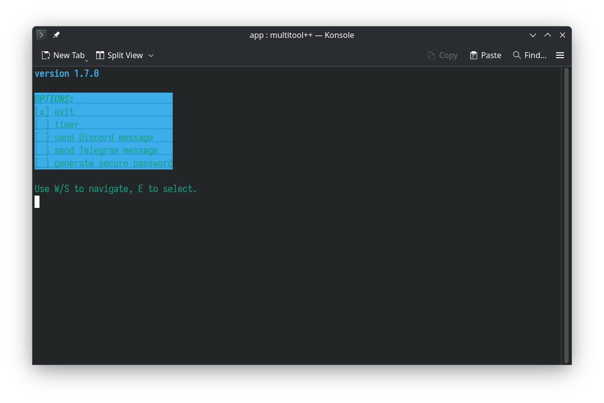 Screenshot v1.7.0