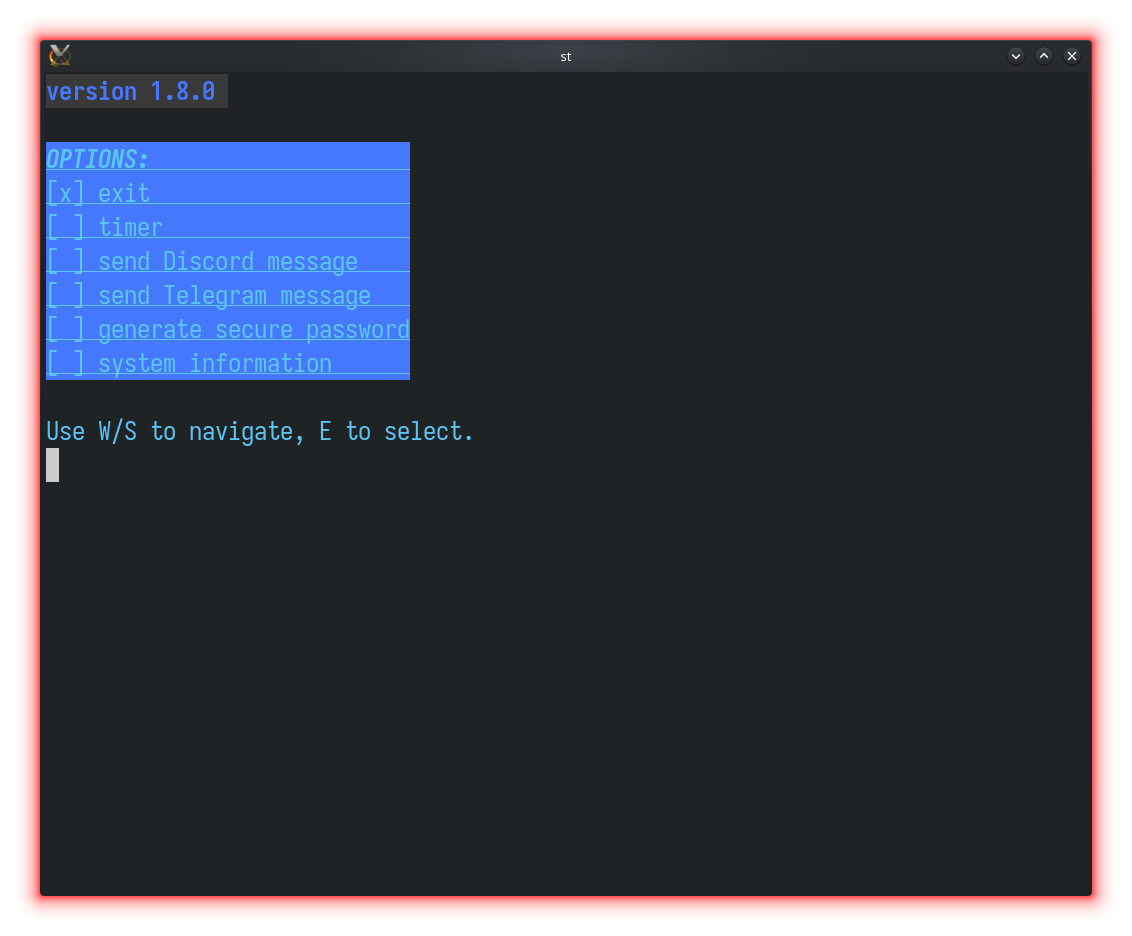 Screenshot v1.8.0